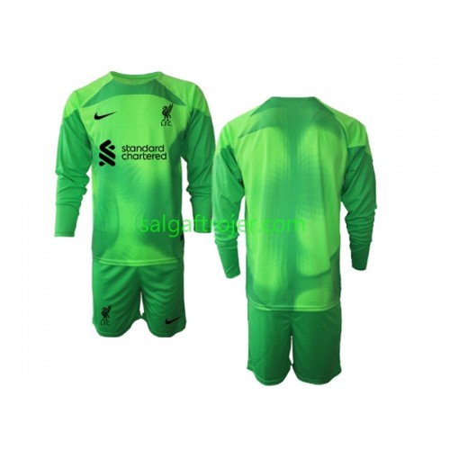 Liverpool Fodboldtrøjer Målmand Børn 3. sæt 2022/23 Langærmet Liverpool Fodboldtrøjer Målmand Børn 3. sæt 2022/23 Langærmet